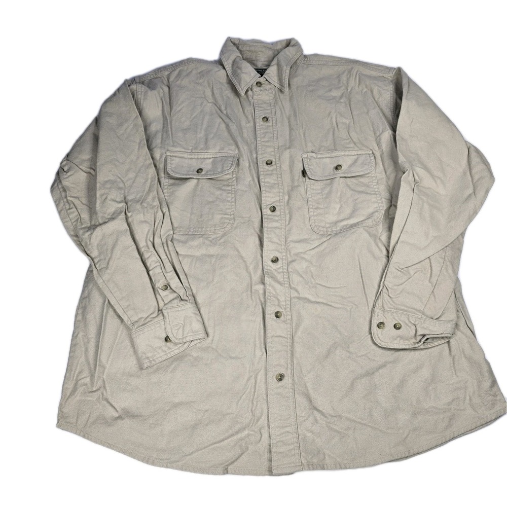 Berne Apparel Workwear Men's 2XL Button Down Work Shirt‎ Long Sleeve Utility